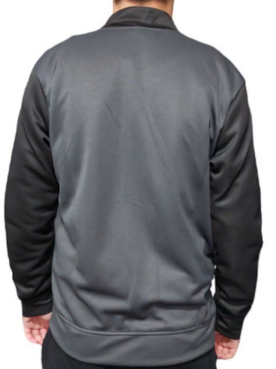 College Polyester Jacke Anthrazit-Schwarz