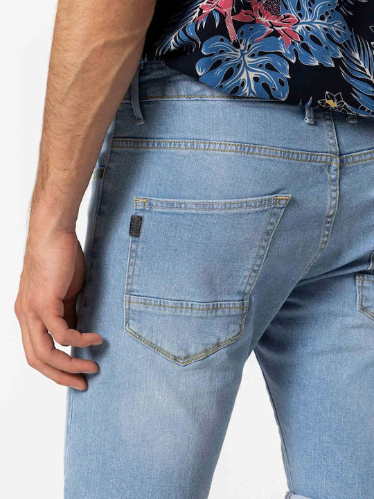 Herren Jeans Shorts Slim Fit Tiffosi 10049618 Hellblau Herren Jeans Shorts Slim Fit Tiffosi 10049618 Hellblau