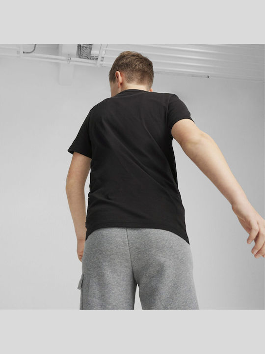 Kinderoberteile T-Shirt Schwarz-Grün