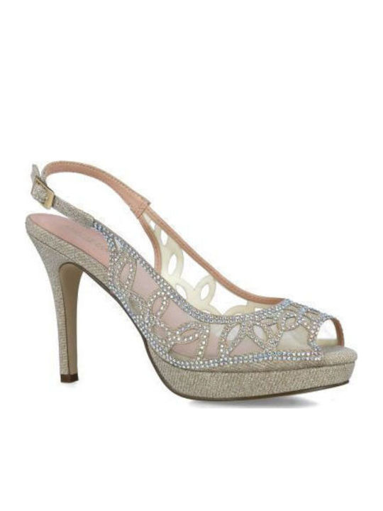 Menbur Damen Pumps Canopus 023968 Gold Gold