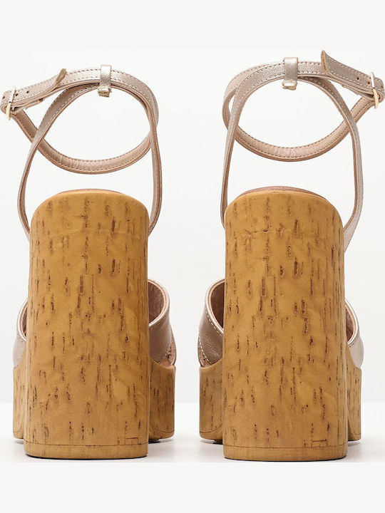 Γυναικεία Πέδιλα C830 Πλατίνα Ecoleather Mortoglou Πλατίνα