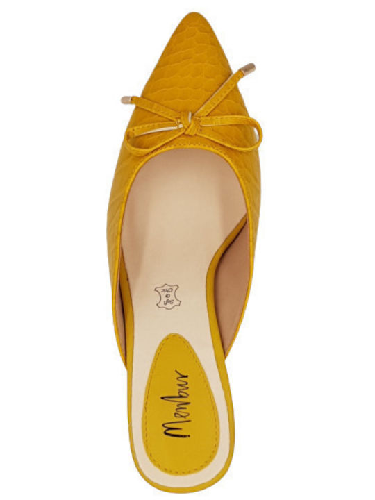 Menbur Pantofi Mules Dama Galbeni 022840 99 Yellow