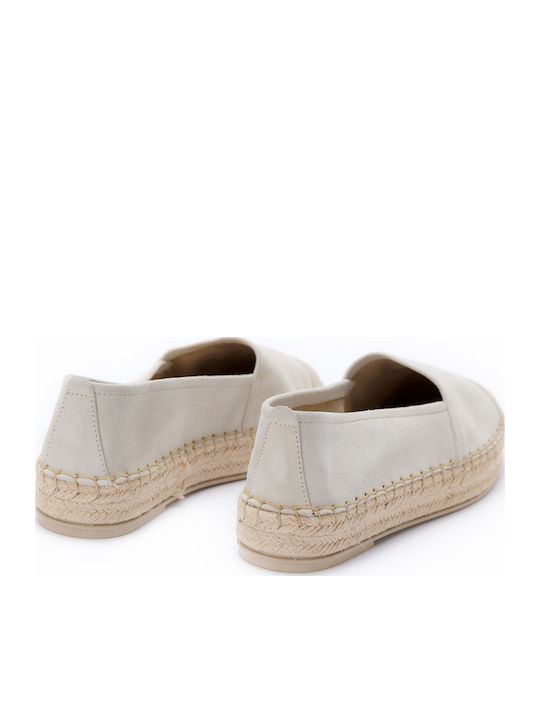 Leder Damen Espadrilles Fiore Beiges