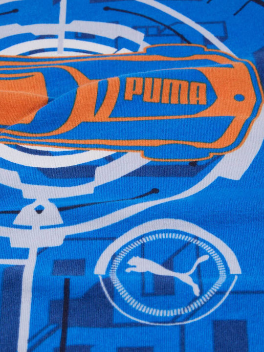 Kinder-T-Shirt Blue Hot Wheels