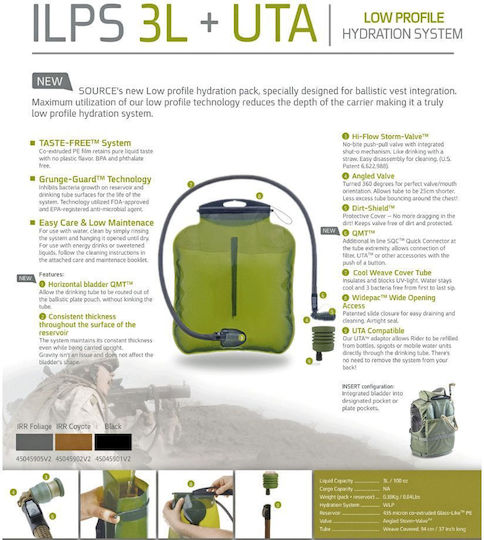 Хидратиращ Резервоар Ilps 2l-3l Low Profile