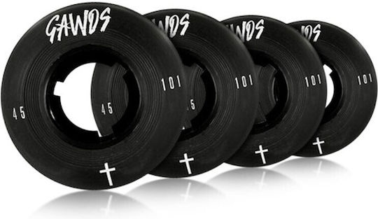 Gawds Männer Gawds Antirocker Pro Aggressive Grind Räder 4er-Pack 45mm/101a Schwarze