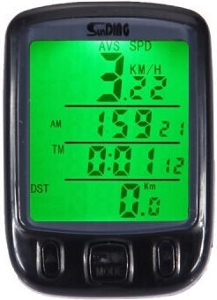 Sunding Sd-563b Waterproof Wired Bicycle Computer-Speedometer Large LCD Screen 2100029627385