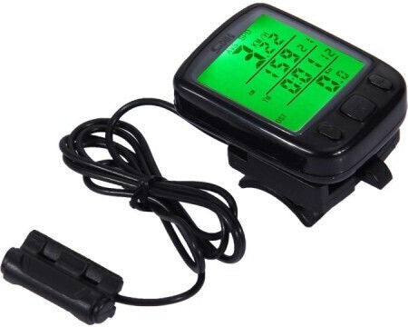 Sunding Sd-563b Waterproof Wired Bicycle Computer-Speedometer Large LCD Screen 2100029627385