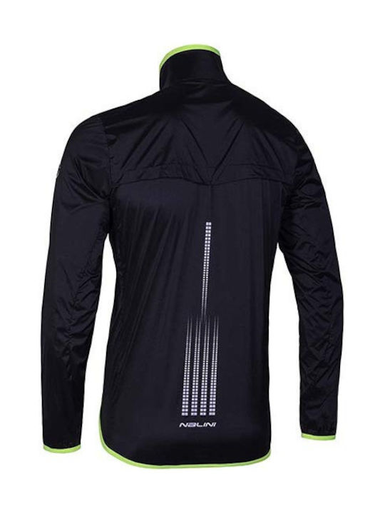 Cycling Windbreaker Jacket Nalini Ais Briiza Black