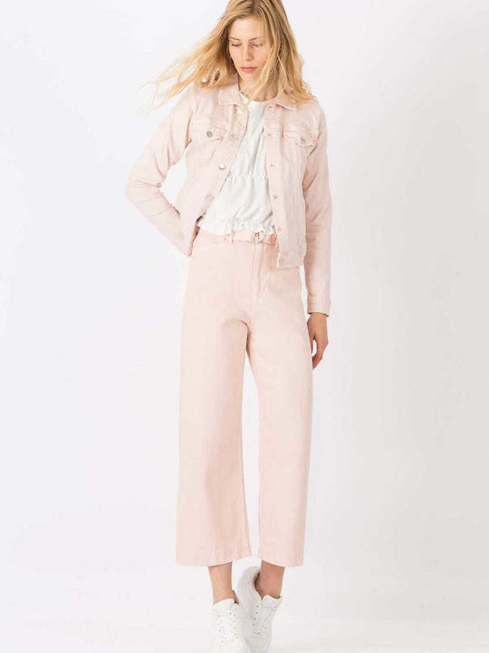 Tiffosi Claire Cropped Leichte Rosa Denim Damenhosen 10039360