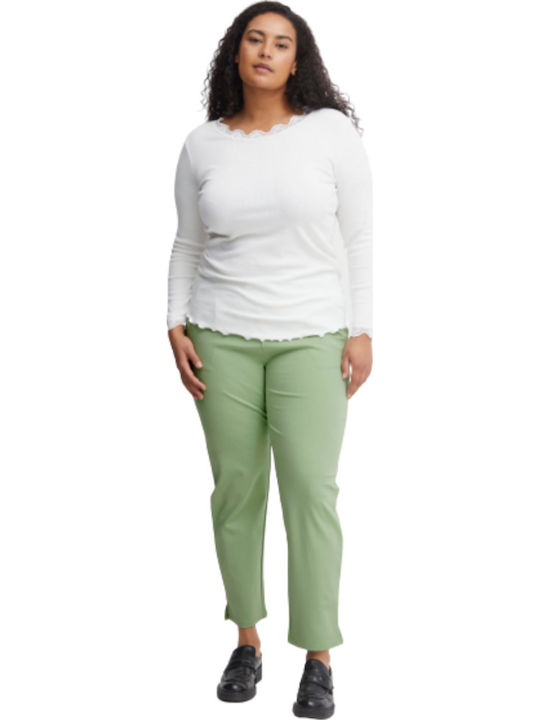 Fransa Frzastretch Jersey Pants 20605622 Green Women's Trousers