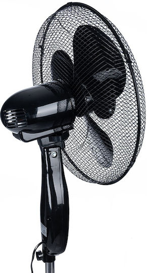 Carruzzo Ανεμιστήρας Ορθοστάτης 40W Διαμέτρου 44cm με Τηλεχειριστήριο Κίτρινος