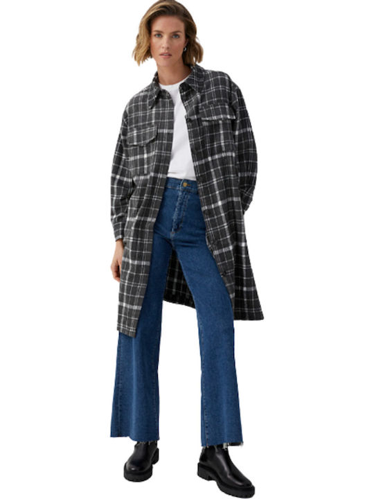Fransa Long Shaded Checkers Overshirt Frmaya Ja 1 Γυναικείο