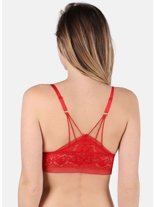 Jolidon Σουτιέν Bralette Κόκκινο S2238 Κόκκινο