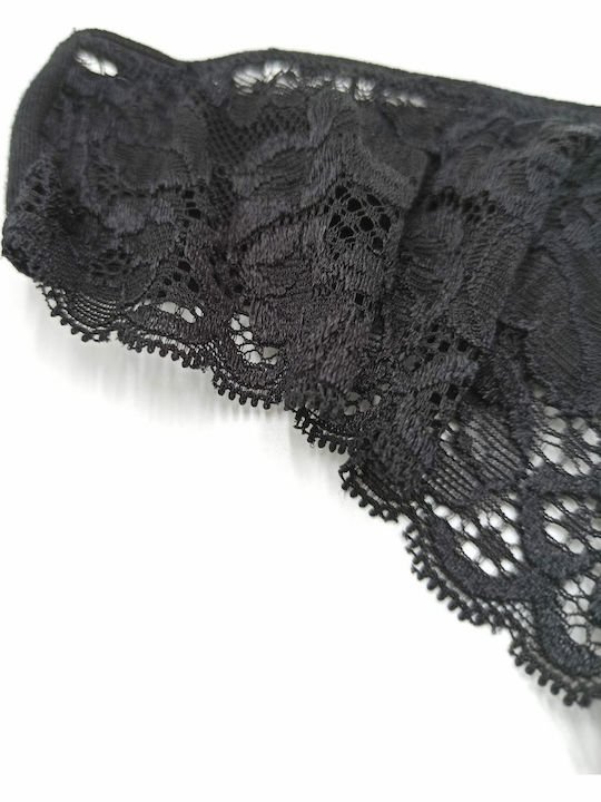 Γυναικείο Βαμβακερό Brazil Δαντέλα Fay Lingerie 3pack Μαύρο 174