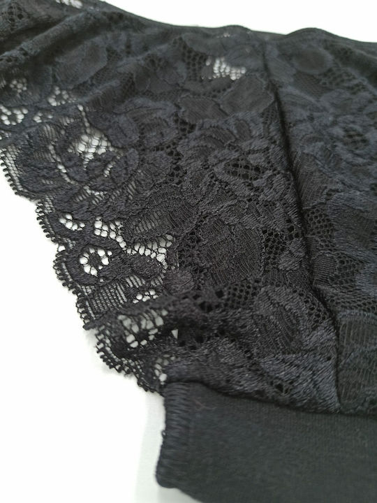 Γυναικείο Βαμβακερό Brazil Δαντέλα Fay Lingerie 3pack Μαύρο 174