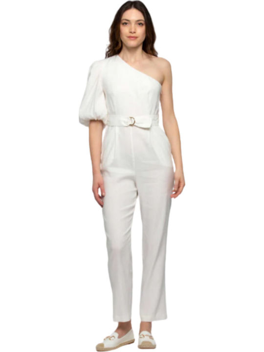 Kocca Fant.Panna/Oro Faelay Asymmetrical One-piece Jumpsuit F6030 Women's