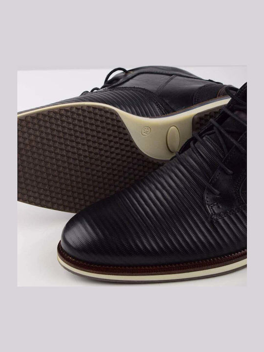 Giacomo Carlo Boot Black Laces Brown Details Regular Fit Js 4593-2.black