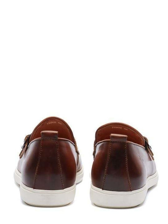 Versace 19.69 Abbigliamento Sportivo Spl Derby Brown 100% Leather House Logo on the Side Band Design Straps Regular Fit Yo T2802.tobacco