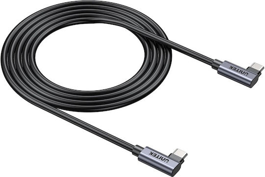 Unitek USB 2.0 Cable USB-C Male - USB-C 100W PD Black 0.5m