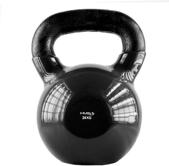 Kettlebell Gusseisen Überzogen Vinyl Schwarz Hms Knv24