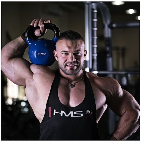 Kettlebell Gusseisen Überzogen Vinyl Schwarz Hms Knv24
