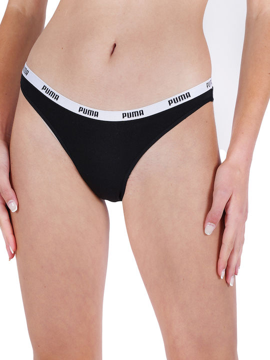 Βαμβακερά Γυναικεία Slip 2Pack Μαύρα