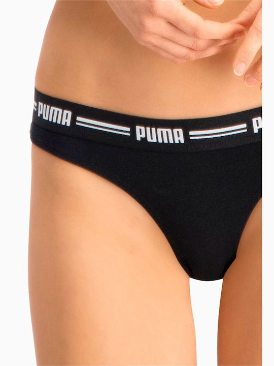 Dobotex Βαμβακερά Γυναικεία String 2Pack Μαύρα