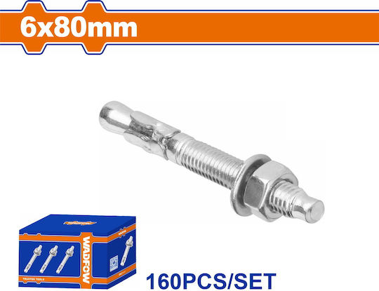 Wadfow Βισματα Ούπα Μεταλλικό 6x80mm 160τμχ