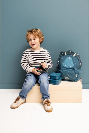 Trixie Nesting Snack Box Plastik Kinder Lunchset Blau 11.5 x 11.5 x 6.5cm