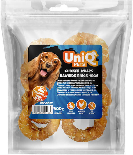 Uniq Dog Treat with Chicken 10cm 500gr