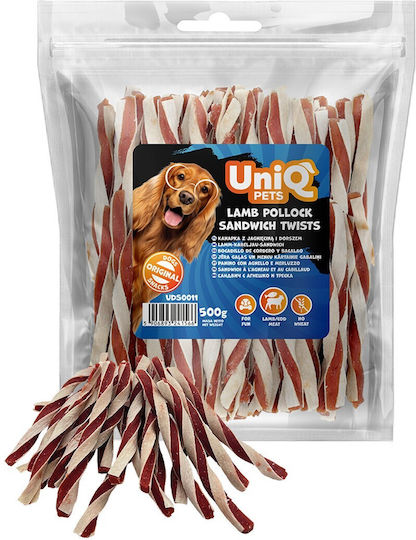 Uniq Λιχουδιά Σκύλου με Αρνί 500gr