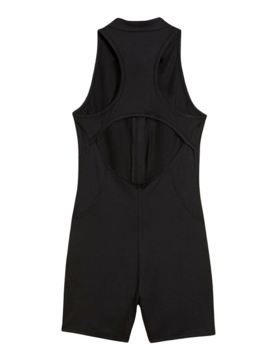 Dare To Women's Sleeveless One-piece Shorts Black