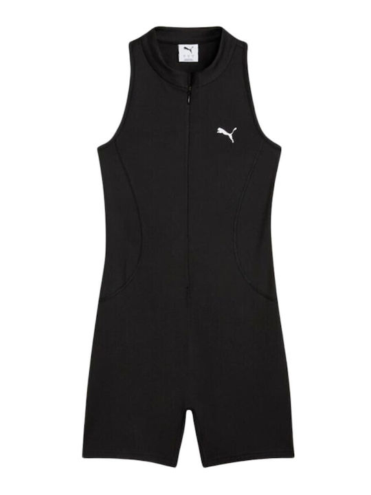 Dare To Women's Sleeveless One-piece Shorts Black