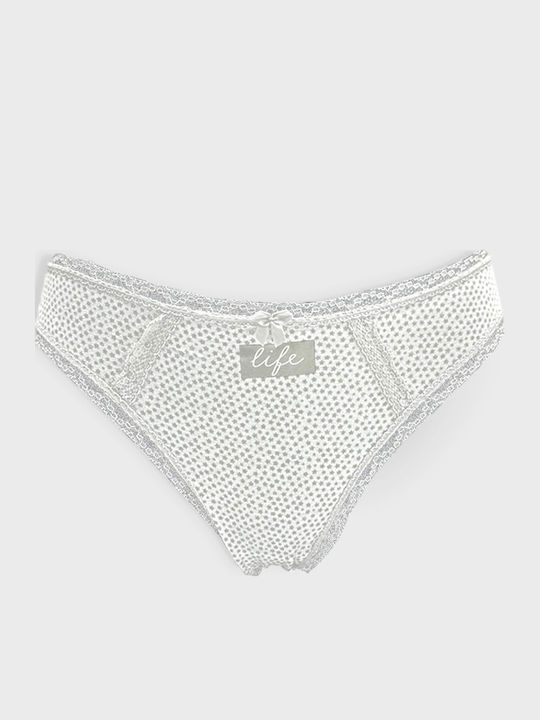 String με Δαντέλα Γκρι