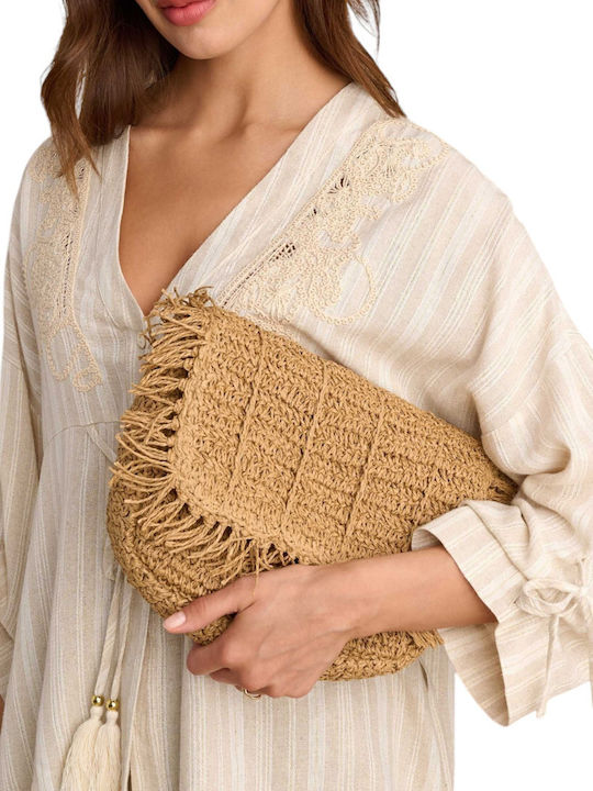 Straw Women's Bag Handbag Beige
