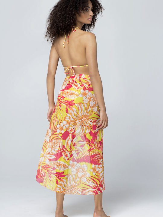 Feminin Caftan de Plajă Yellow