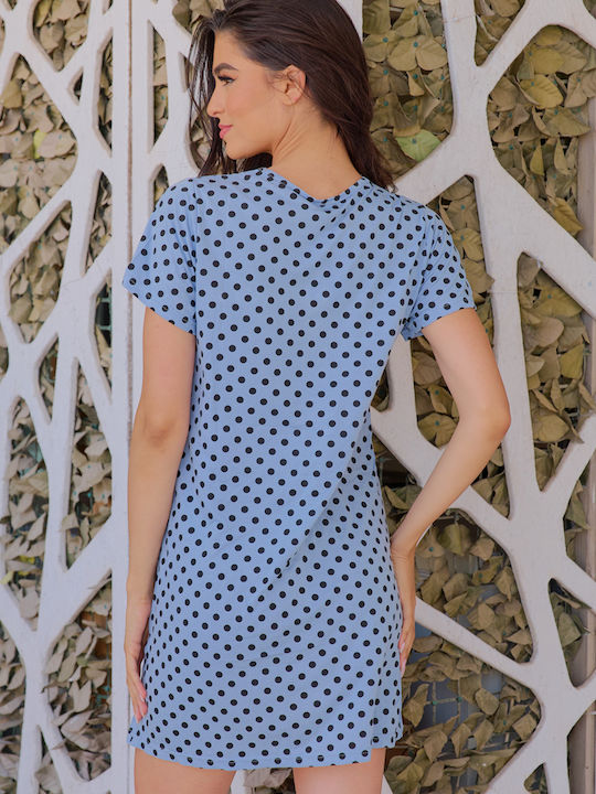 Cămașă de noapte de maternitate și alăptare Polka dots