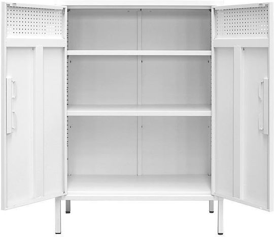 Δίφυλλη Ντουλάπα Mabel Μεταλλική 70x35x100εκ.