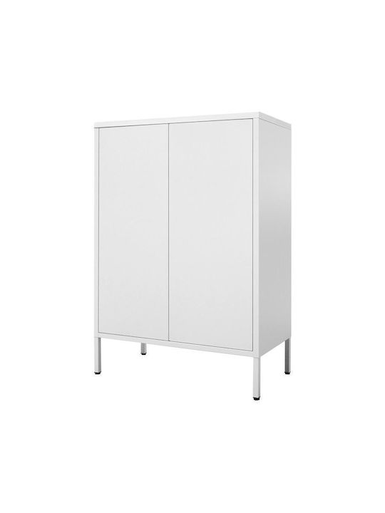 Double Door Wardrobe Mabel Metallic 70x35x100cm