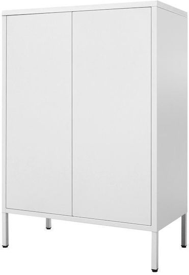 Δίφυλλη Ντουλάπα Mabel Μεταλλική 70x35x100εκ.