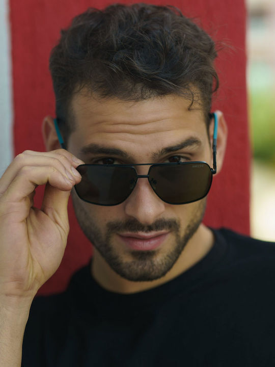 Ghetto Men's Sunglasses with Brown Frame and Brown Lens