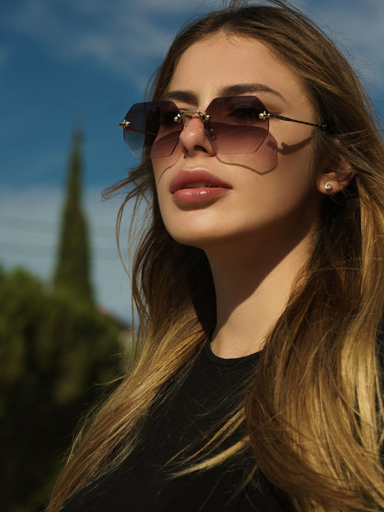 Ghetto Women's Sunglasses with Gray Frame and Gray Lens K38021 Grey