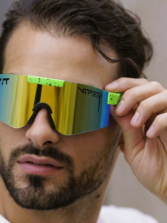 Ghetto Unisex Sunglasses with Green Frame and Green Lens HS2047 Green