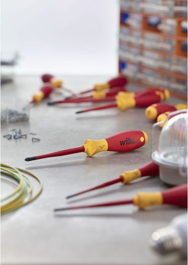 Wiha Softfinish Electric Slimfix Set Electrician Screwdrivers with 12 Interchangeable Tips