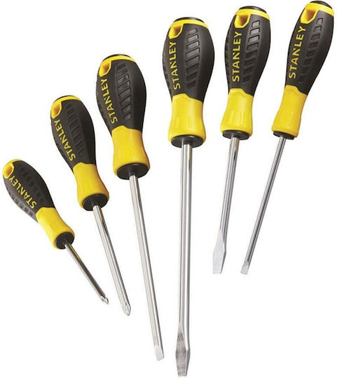 Stanley Σετ 6 Κατσαβίδια με 6 Εναλλασσόμενες Μύτες Essential