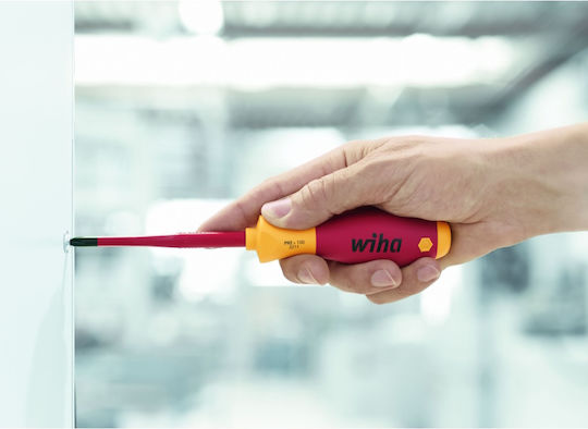 Wiha Softfinish Electric Slimfix Set Electrician Screwdrivers with 12 Interchangeable Tips