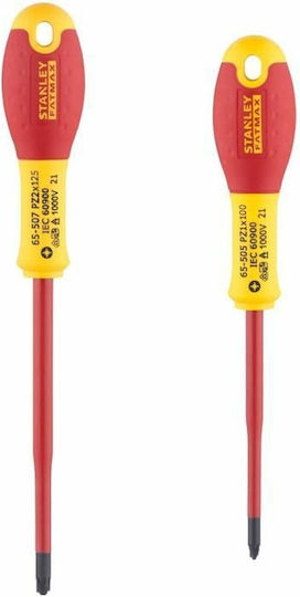 Stanley FatMax Set 2 Electrician 1000V Screwdrivers with 2 Interchangeable Tips