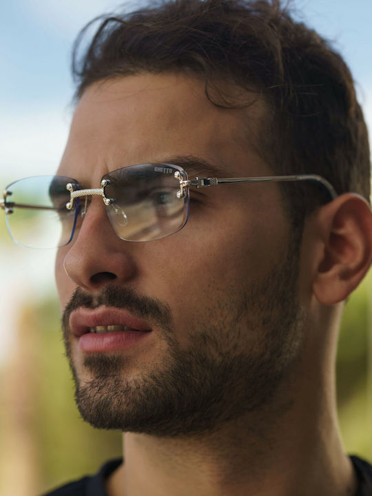 Ghetto Unisex Sunglasses with Blue Frame and Light Blue Lens K36287 Sky Blue
