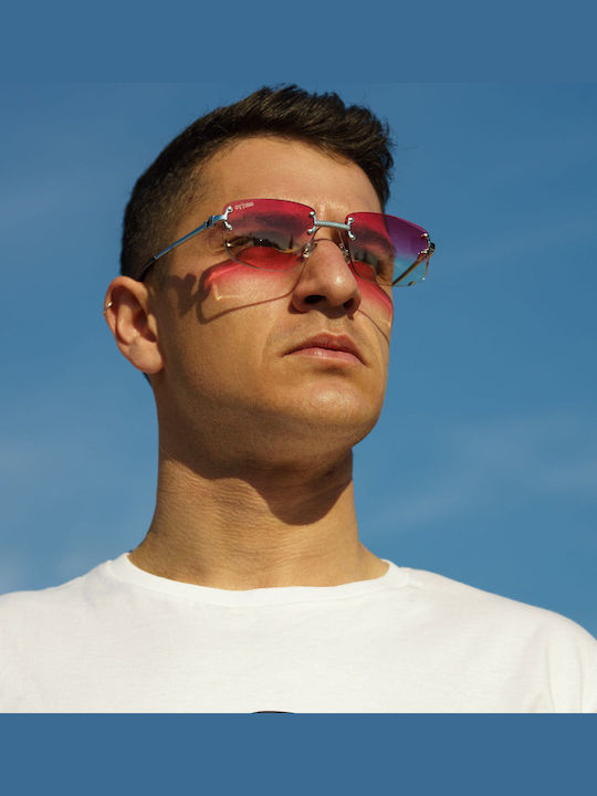 Ghetto Unisex Sunglasses with Red Frame and Red Lens K36287 Ocean Red